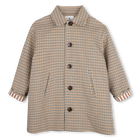 Manteau long &agrave; carreaux KIDS AROUND 
                    FILLE