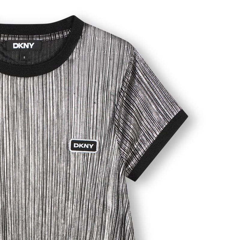 Robe plissée à manches courtes DKNY 
                    FILLE