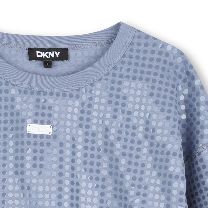 Sweat-shirt &agrave; manches courtes DKNY 
                        FILLE
