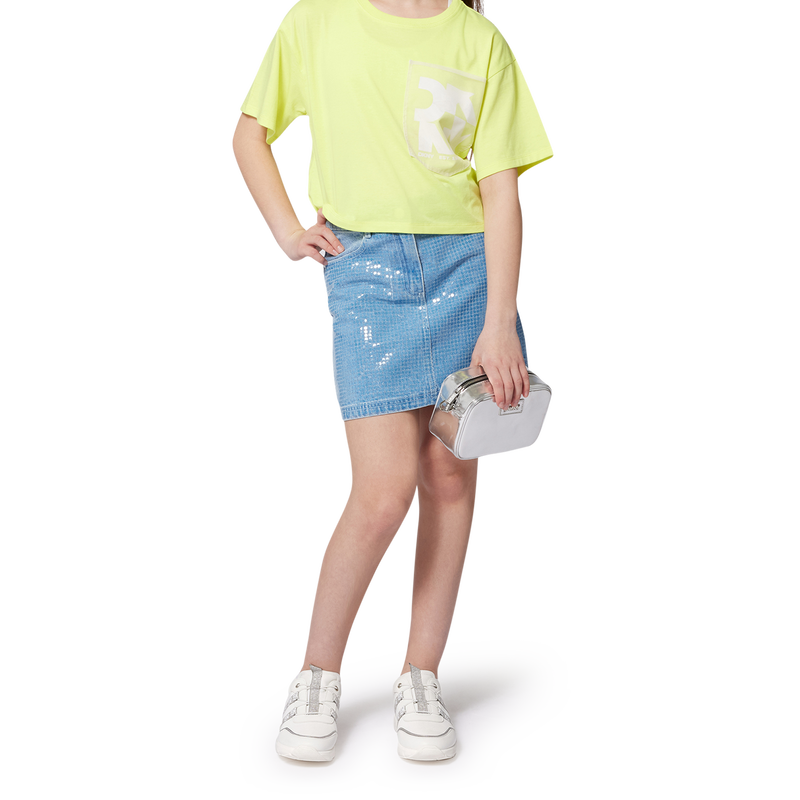 T-shirt ample manches courtes DKNY 
                        FILLE