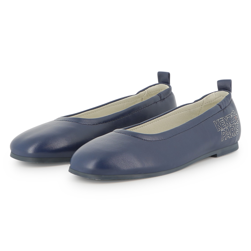 Ballerine en cuir de chèvre KENZO KIDS 
                    FILLE