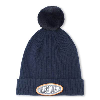 Bonnet tricot pompon polaire TIMBERLAND GARCON