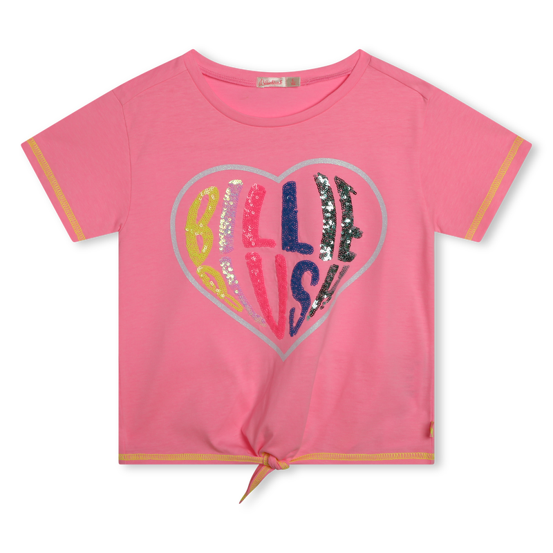 T-shirt forme confort orné de sequins BILLIEBLUSH 
                    FILLE
