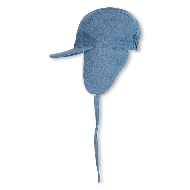 Chapka denim doubl&eacute;e polaire TIMBERLAND 
                        GARCON