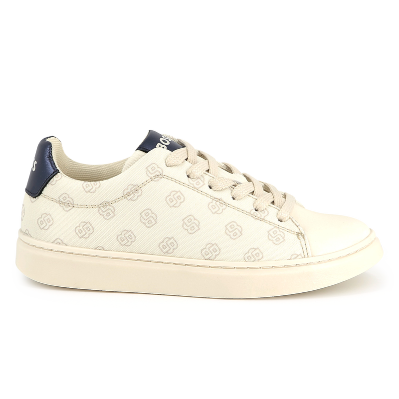 Baskets lacées en toile BOSS 
                    FILLE
