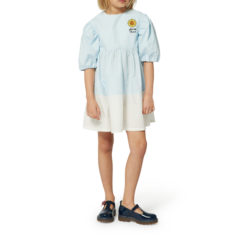 Robe &eacute;vas&eacute;e bicolore KENZO KIDS 
                        FILLE