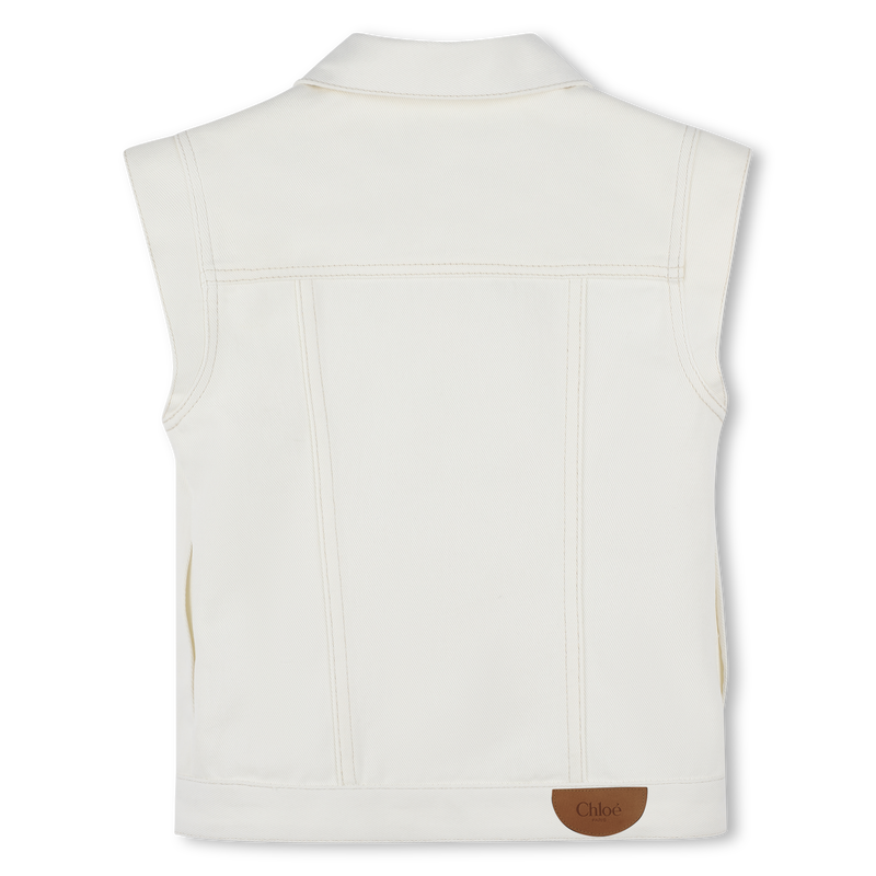 Blouson sans manche à festons CHLOE 
                    FILLE