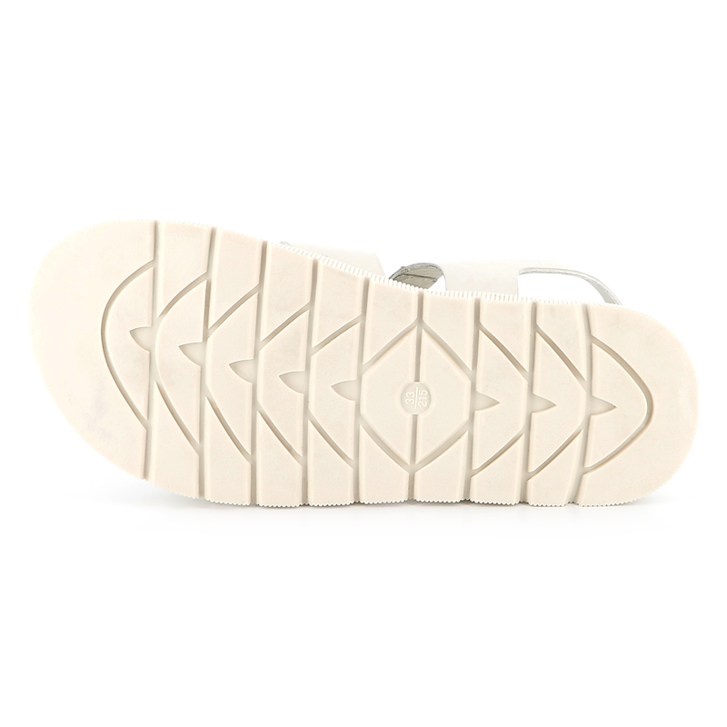 Sandales en cuir avec boucle KARL LAGERFELD KIDS 
                    FILLE