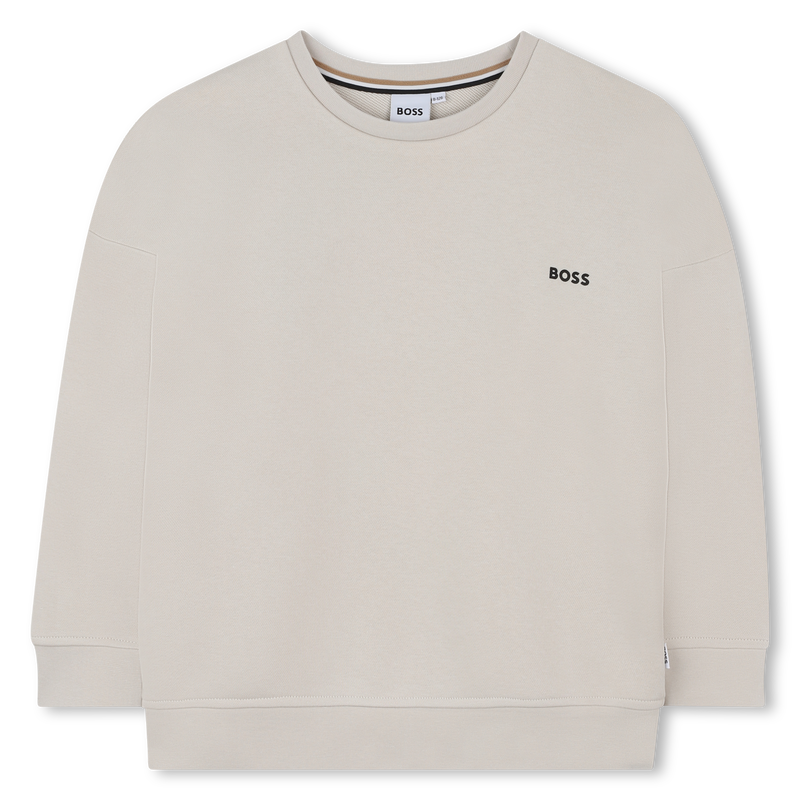 Sweat-shirt col rond uni BOSS 
                        GARCON