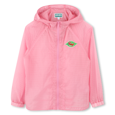 Coupe-vent d&eacute;perlant &agrave; capuche KENZO KIDS FILLE