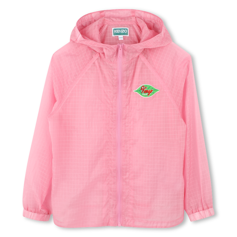 Coupe-vent d&eacute;perlant &agrave; capuche KENZO KIDS 
                        FILLE