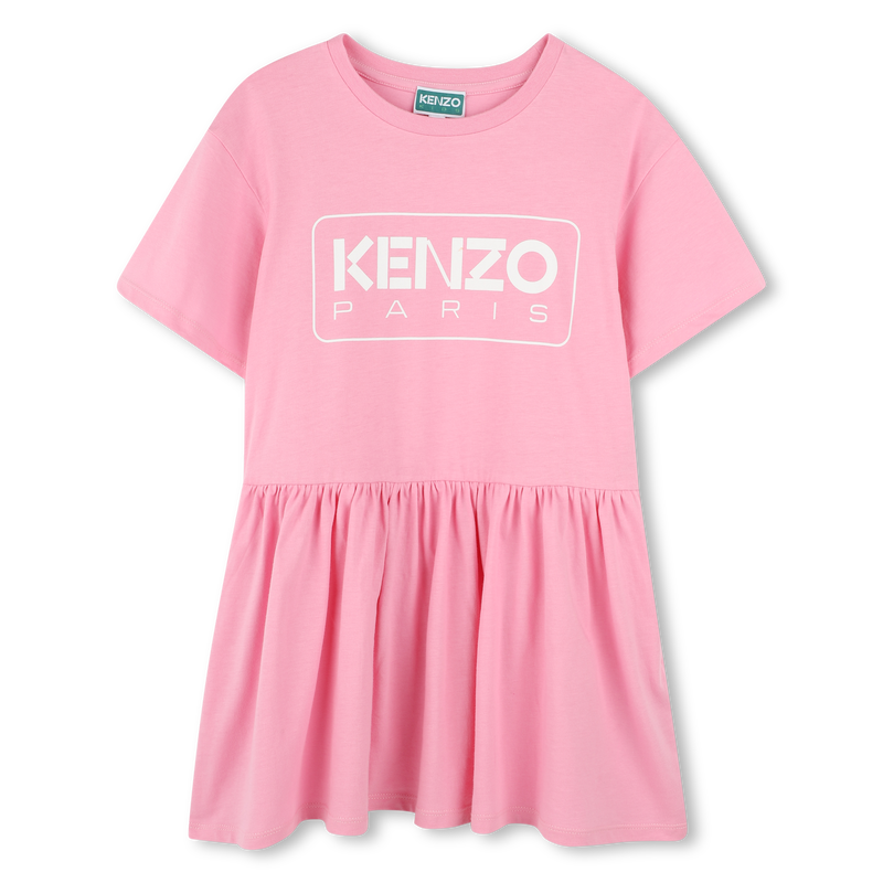 Robe avec imprimé et volant KENZO KIDS 
                    FILLE