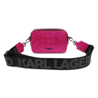 Sac &agrave; main en textile enduit froiss&eacute; KARL LAGERFELD KIDS 
                    FILLE