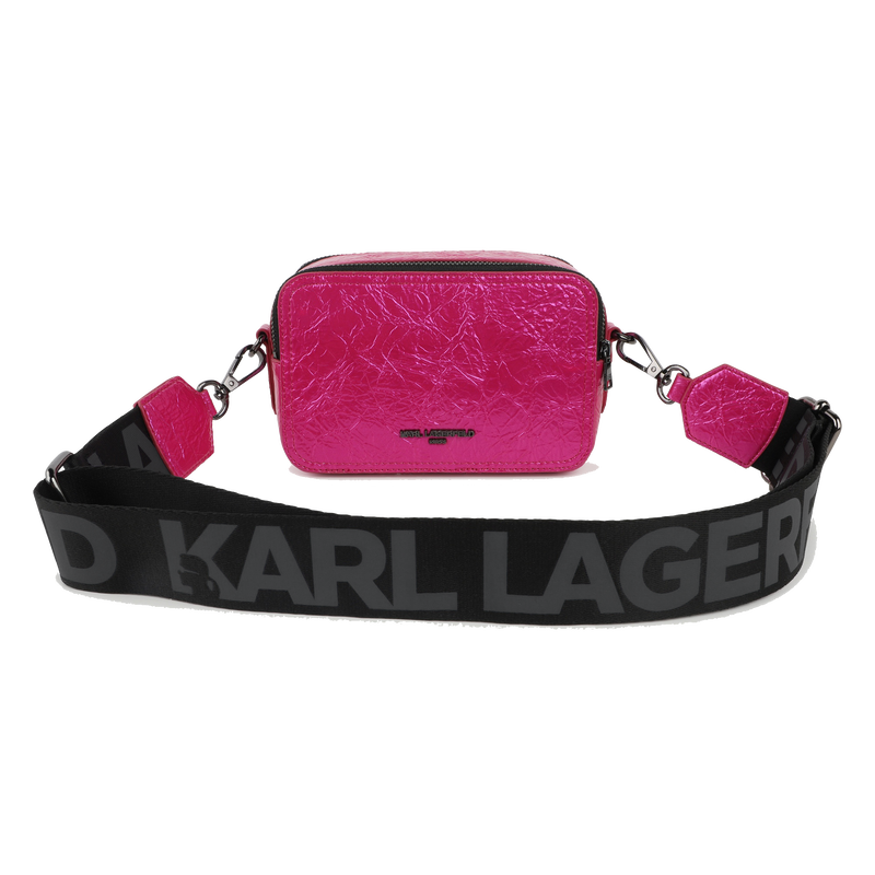 Sac &agrave; main en textile enduit froiss&eacute; KARL LAGERFELD KIDS 
                        FILLE