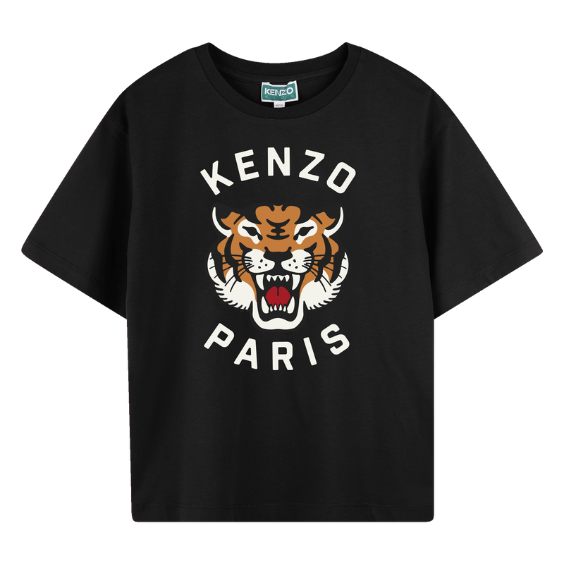 T-shirt en coton avec imprimé KENZO KIDS 
                    GARCON