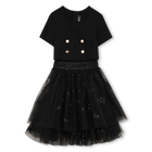 Robe de ceremonie bi-matiere KARL LAGERFELD KIDS 
                    FILLE