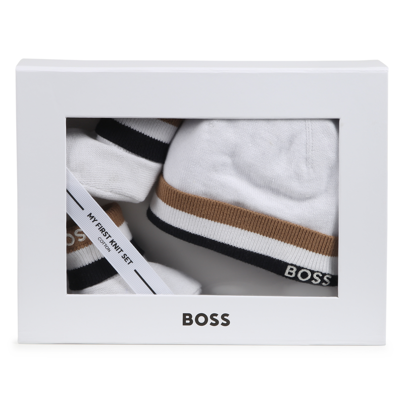Ensemble bonnet et chaussons BOSS 
                    UNISEXE