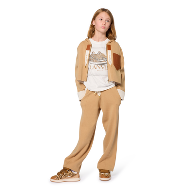 Cardigan en tricot à capuche LANVIN FILLE