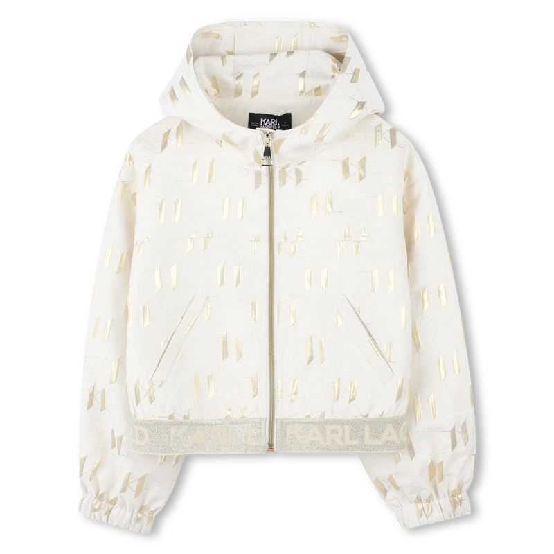 Cardigan avec d&eacute;tails dor&eacute;s KARL LAGERFELD KIDS 
                        FILLE