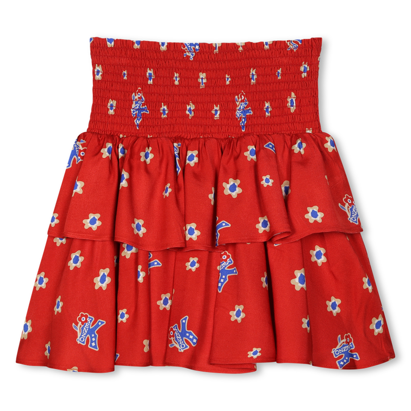 Jupe imprimée à volants KENZO KIDS 
                    FILLE
