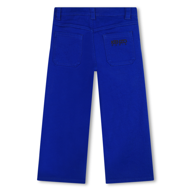 Pantalon brodé en toile coton KENZO KIDS 
                    UNISEXE