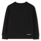 Sweat-shirt en double jersey KARL LAGERFELD KIDS 
                    GARCON