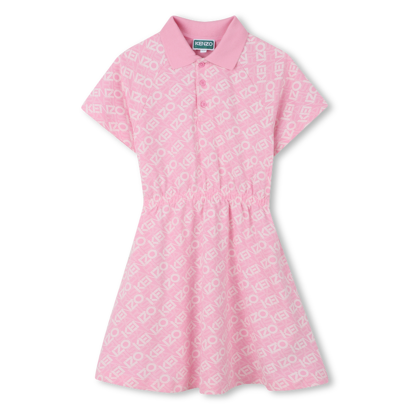 Robe polo manches raglan KENZO KIDS 
                    FILLE