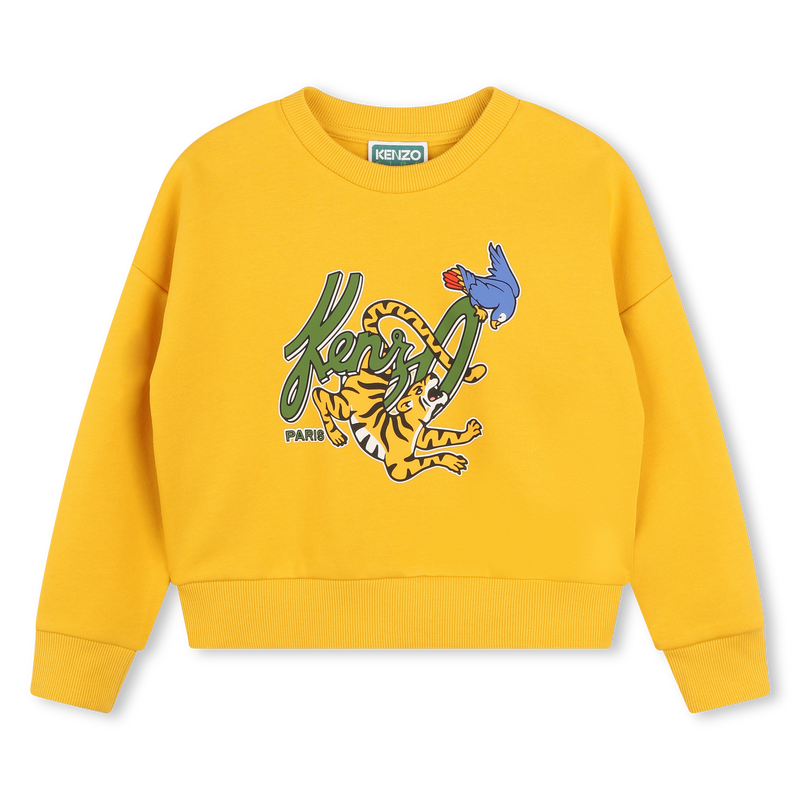 Sweat-shirt molletonn&eacute; KENZO KIDS 
                        FILLE