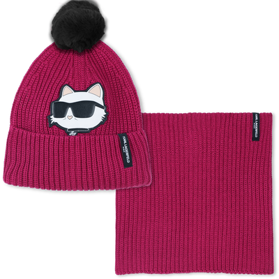 Ensemble bonnet + tour de cou KARL LAGERFELD KIDS FILLE