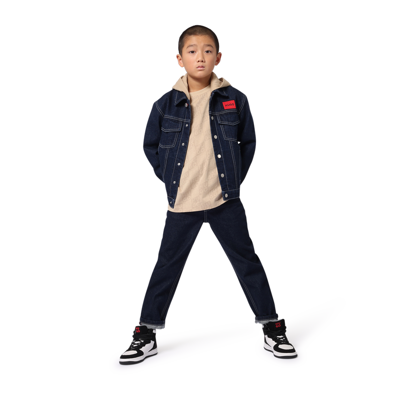 Veste en denim à capuche Hugo 
                    GARCON