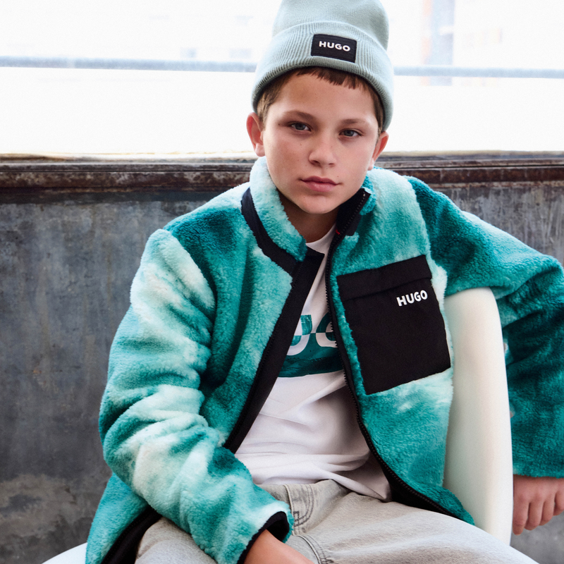 Cardigan en tissu peluche Hugo 
                        GARCON