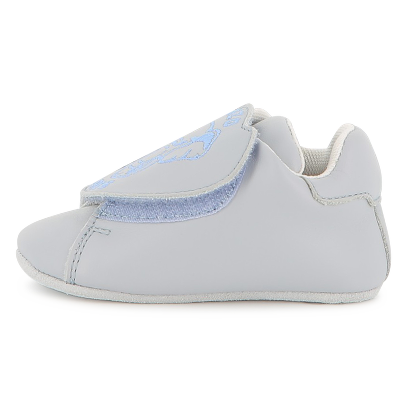 Chaussons b&eacute;b&eacute; en cuir de vache KENZO KIDS 
                        UNISEXE