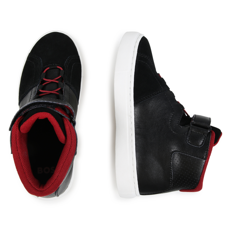 Baskets &agrave; lacets et bande auto-agrippante BOSS 
                        GARCON