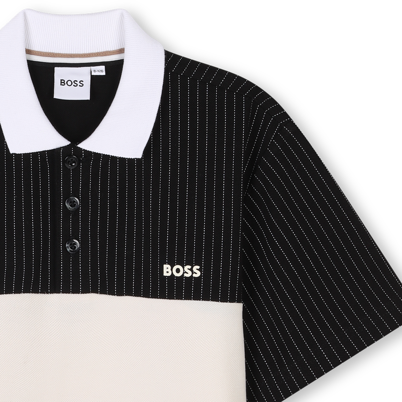 Polo avec découpes contrastées BOSS 
                    GARCON