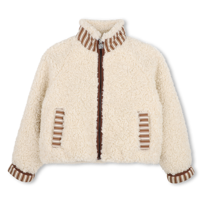 Veste en tissu peluche KIDS AROUND FILLE