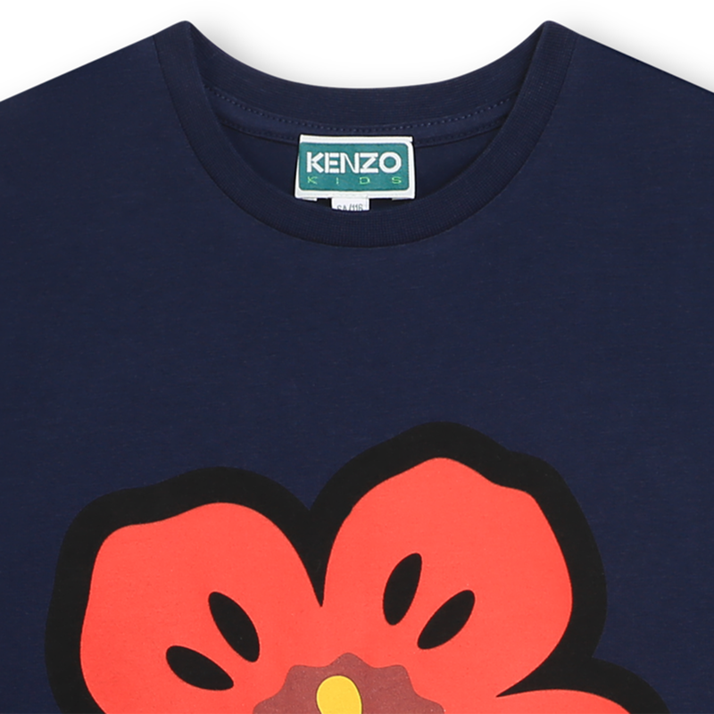Robe à motif en coton KENZO KIDS 
                    FILLE