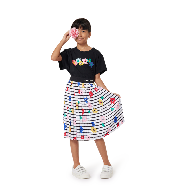 Jupe longue plissée imprimée SONIA RYKIEL 
                    FILLE