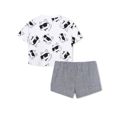 Ensemble Tee-shirt et short KARL LAGERFELD KIDS FILLE