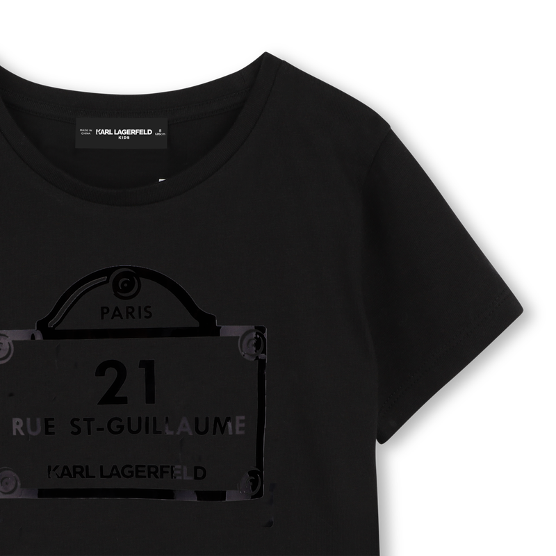 T-shirt avec imprimés KARL LAGERFELD KIDS 
                    FILLE