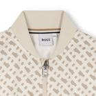 Sweat-shirt imprim&eacute; monogramme BOSS 
                    GARCON