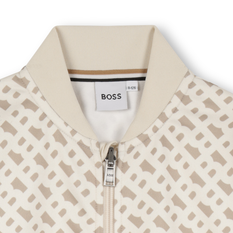 Sweat-shirt imprim&eacute; monogramme BOSS 
                        GARCON
