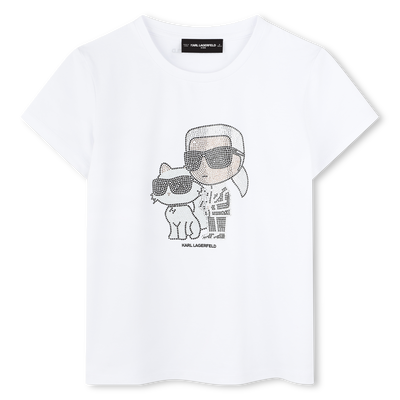 T-shirt &agrave; manches courtes KARL LAGERFELD KIDS FILLE