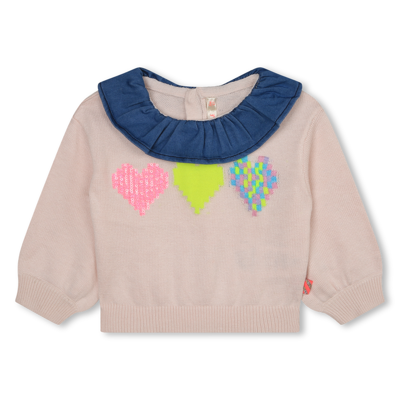 Pull en tricot avec coeurs BILLIEBLUSH 
                    FILLE