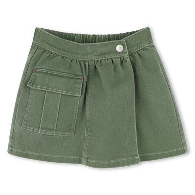 Jupe-short en coton KENZO KIDS FILLE