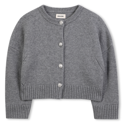 Cardigan tricot ailes brodées ZADIG & VOLTAIRE FILLE