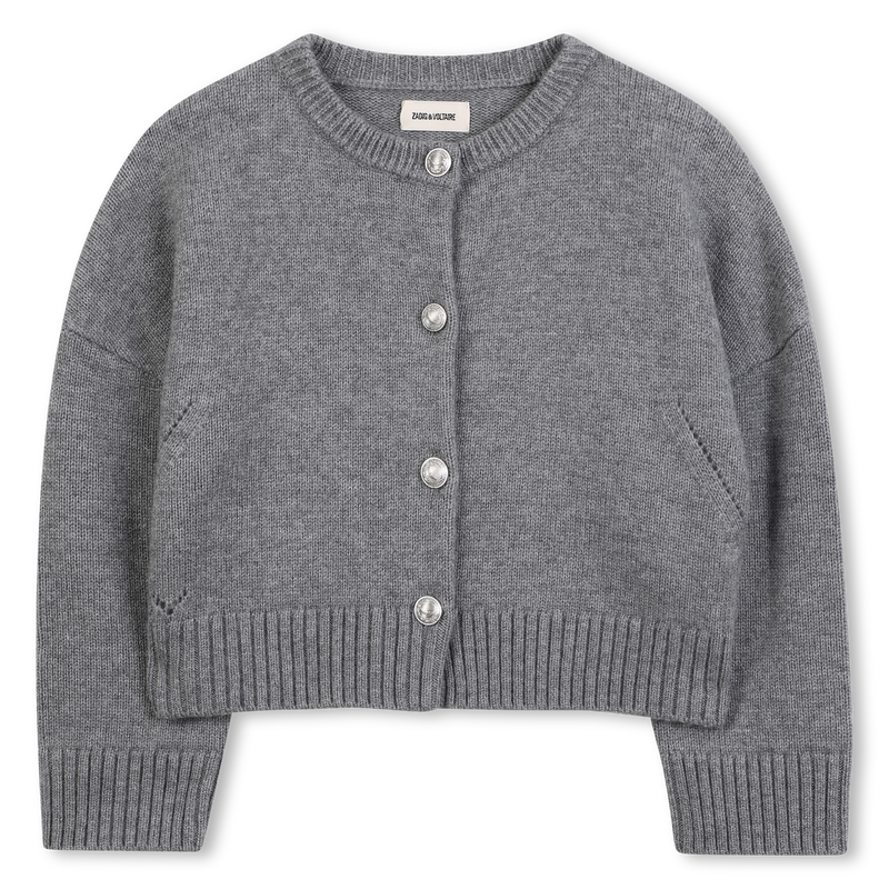 Cardigan tricot ailes brodées ZADIG & VOLTAIRE 
                    FILLE
