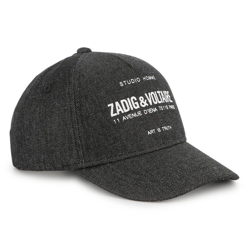 Casquette en jean avec fermeture auto-agrippante ZADIG & VOLTAIRE 
                        GARCON