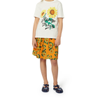 Jupe imprim&eacute;e en satin coton KENZO KIDS 
                    FILLE
