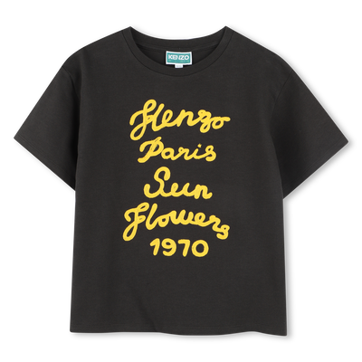 T-shirt brodé en coton KENZO KIDS GARCON