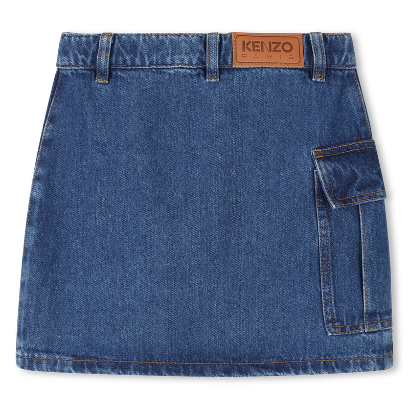 Jupe denim asymétrique KENZO KIDS 
                    FILLE